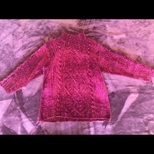 Vintage Express Tricot Knitted Fuchsia Sweater